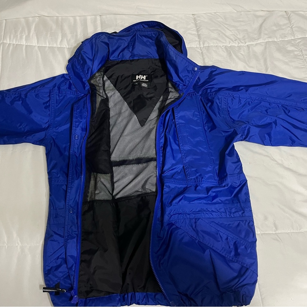 Helly Hansen Blue Windbreaker and Rain Jacket